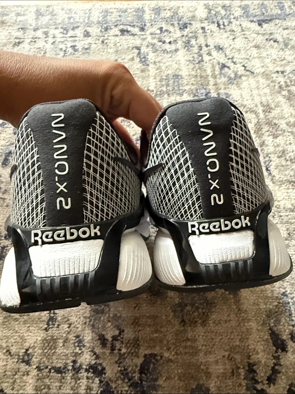 Reebok Womens Black and White Training Shoes - Never Worn Size 9